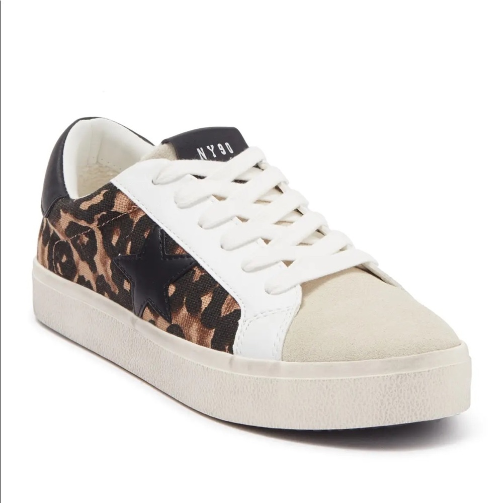 Steve Madden Leopard Print star Sneakers slides